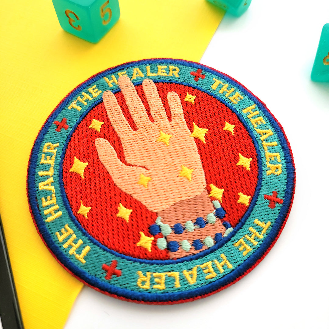 The Healer Role Patch - Geeky merchandise for people who play D&D - Merch to wear and cute accessories and stationery Paola's Pixels