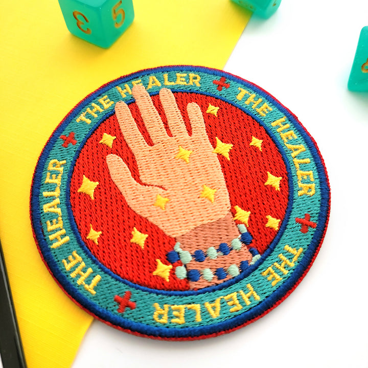 The Healer Role Patch - Geeky merchandise for people who play D&D - Merch to wear and cute accessories and stationery Paola's Pixels