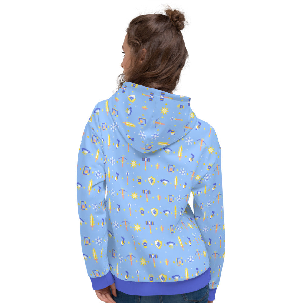 Cleric Hoodie - Geeky merchandise for people who play D&D - Merch to wear and cute accessories and stationery Paola's Pixels