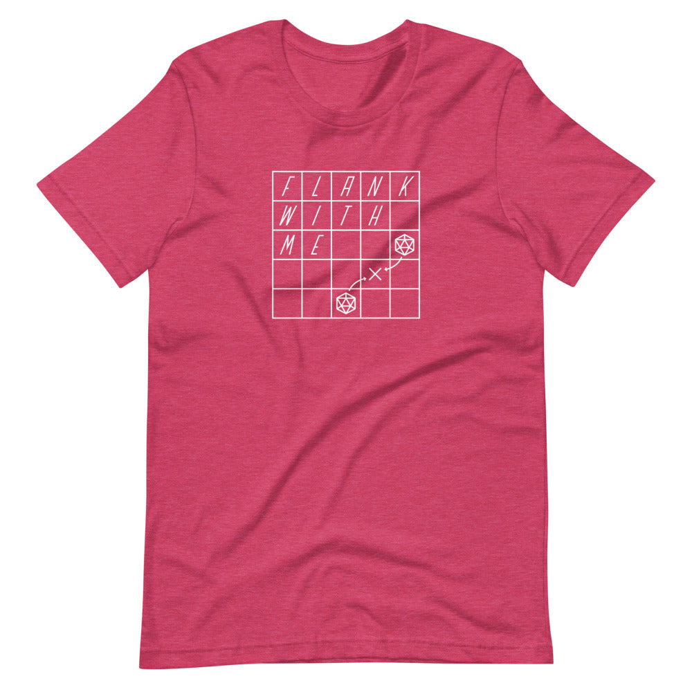 Flank With Me Shirt - Geeky merchandise for people who play D&D - Merch to wear and cute accessories and stationery Paola's Pixels