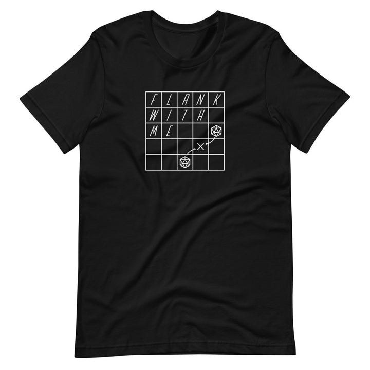 Flank With Me Shirt - Geeky merchandise for people who play D&D - Merch to wear and cute accessories and stationery Paola's Pixels