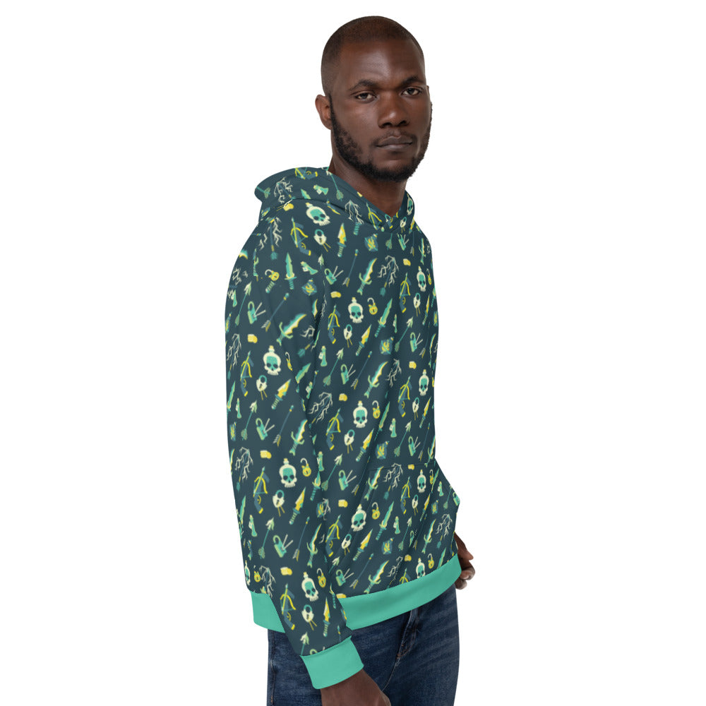 Rogue Hoodie - Geeky merchandise for people who play D&D - Merch to wear and cute accessories and stationery Paola's Pixels