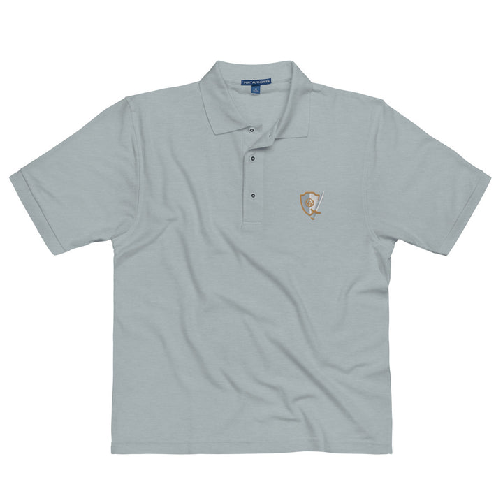 Sword and Shield Polo Shirt - Geeky merchandise for people who play D&D - Merch to wear and cute accessories and stationery Paola's Pixels