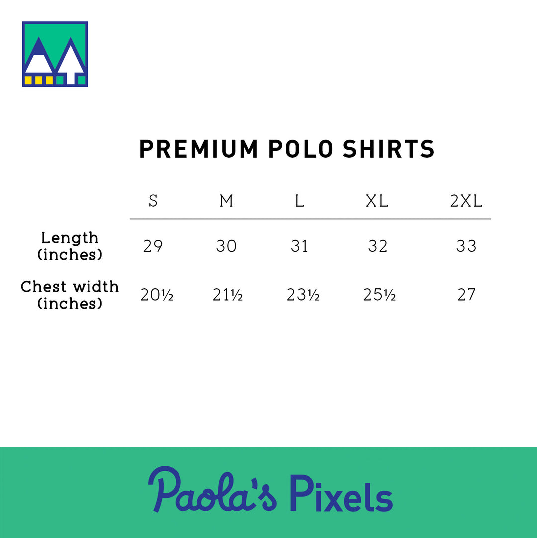 Sword and Shield Polo Shirt - Geeky merchandise for people who play D&D - Merch to wear and cute accessories and stationery Paola's Pixels