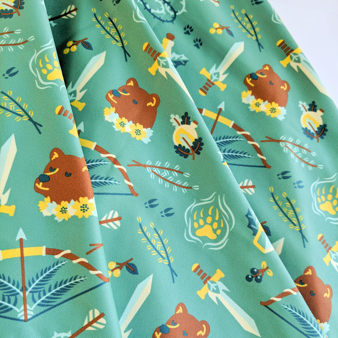 Ranger Skater Skirt - Geeky merchandise for people who play D&D - Merch to wear and cute accessories and stationery Paola's Pixels