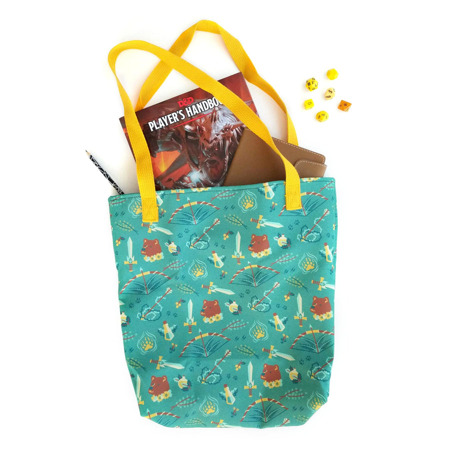Ranger Tote Bag - Geeky merchandise for people who play D&D - Merch to wear and cute accessories and stationery Paola's Pixels