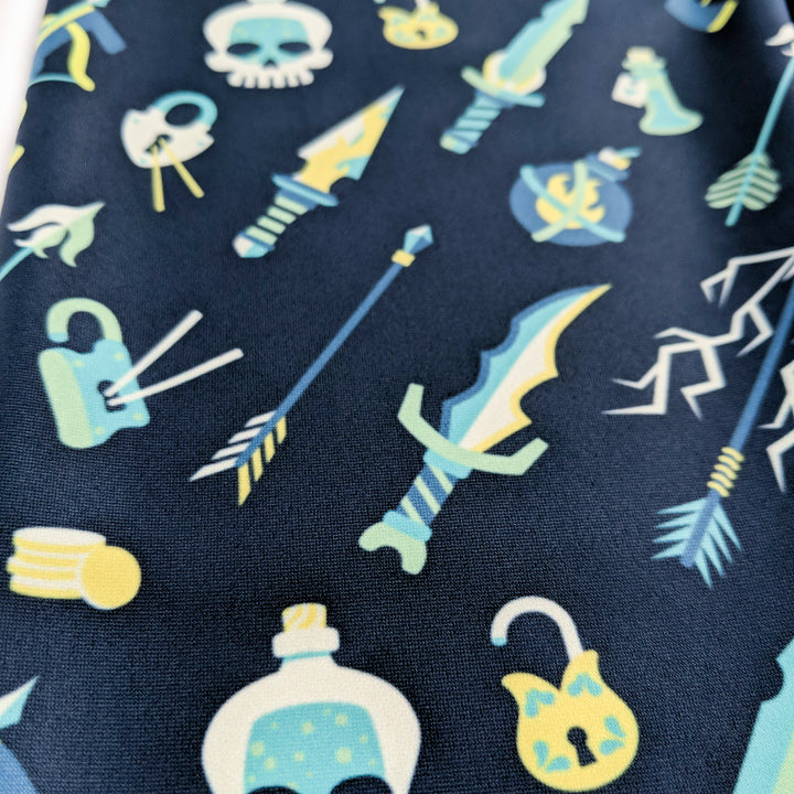 Rogue Leggings - Geeky merchandise for people who play D&D - Merch to wear and cute accessories and stationery Paola's Pixels