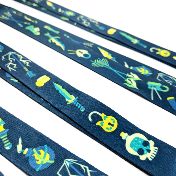 Rogue Lanyard - Geeky merchandise for people who play D&D - Merch to wear and cute accessories and stationery Paola's Pixels