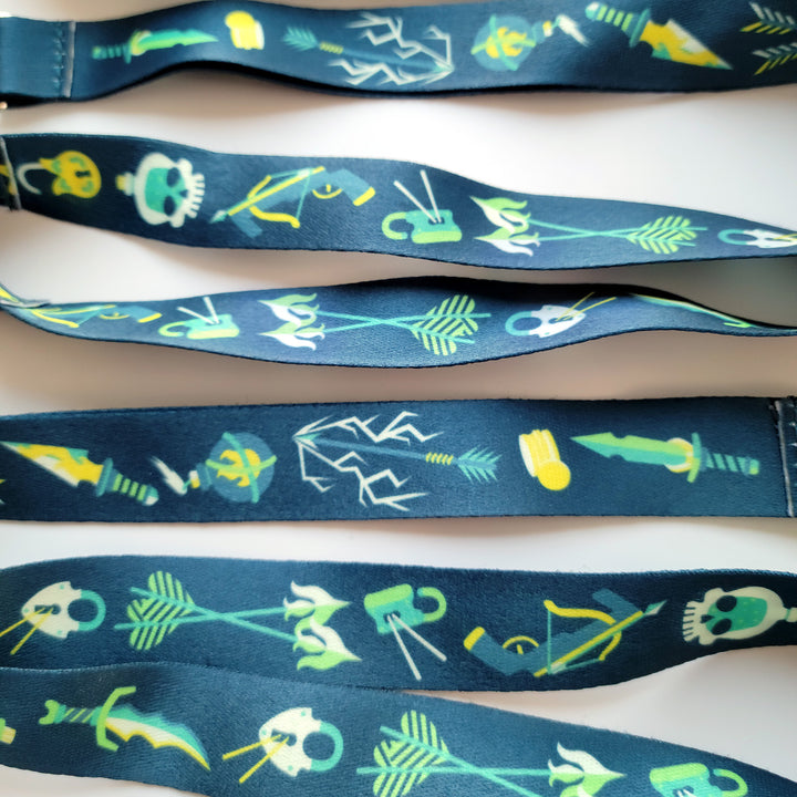 Rogue Lanyard - Geeky merchandise for people who play D&D - Merch to wear and cute accessories and stationery Paola's Pixels