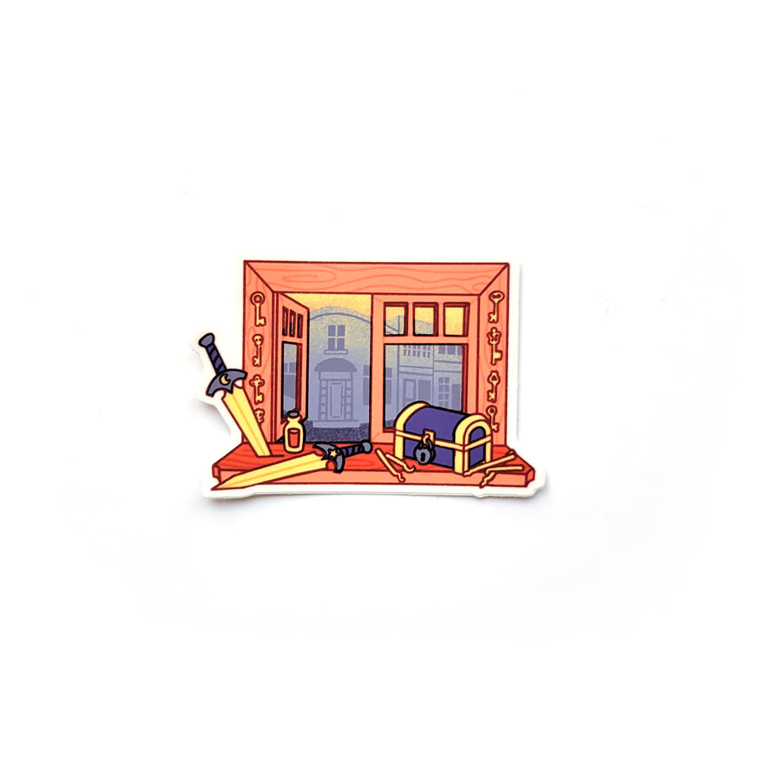 Rogue Window Sticker - Geeky merchandise for people who play D&D - Merch to wear and cute accessories and stationery Paola's Pixels