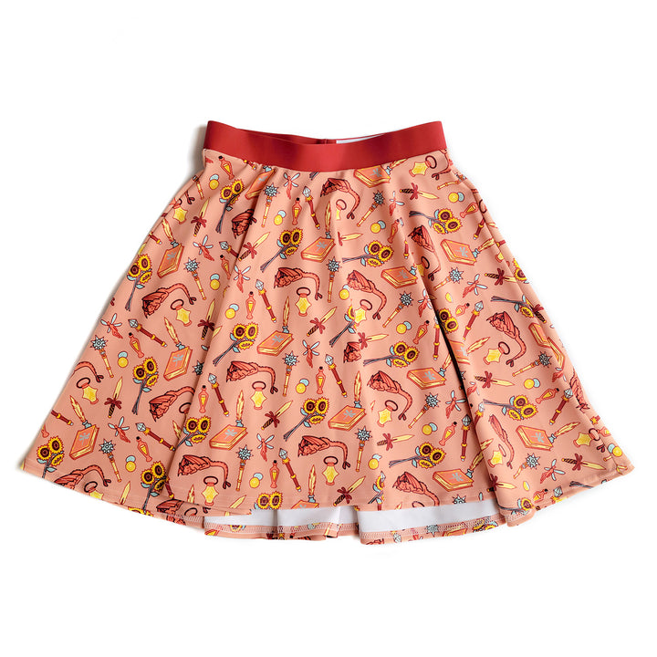 Summer Warlock Skater Skirt - Geeky merchandise for people who play D&D - Merch to wear and cute accessories and stationery Paola's Pixels