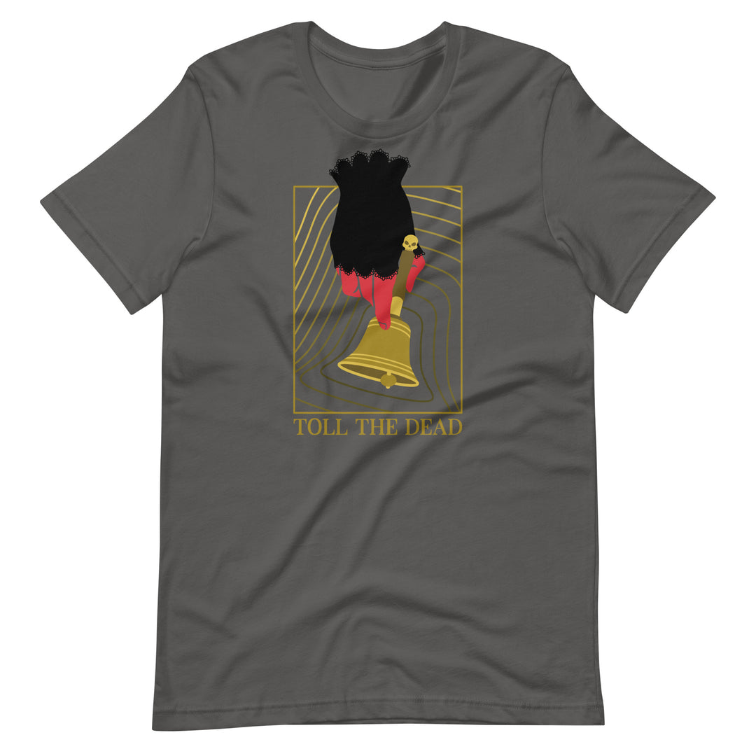 Toll The Dead Shirt - Geeky merchandise for people who play D&D - Merch to wear and cute accessories and stationery Paola's Pixels