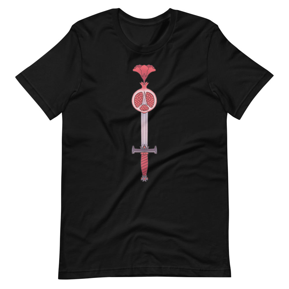 Persephone's Dagger Shirt - Geeky merchandise for people who play D&D - Merch to wear and cute accessories and stationery Paola's Pixels