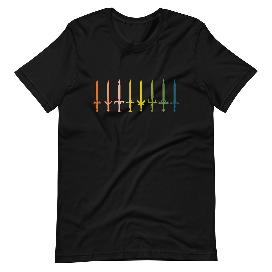 Fighter Swords Shirt - Geeky merchandise for people who play D&D - Merch to wear and cute accessories and stationery Paola's Pixels