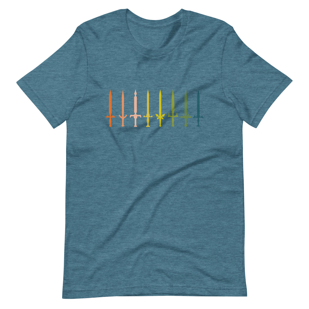 Fighter Swords Shirt - Geeky merchandise for people who play D&D - Merch to wear and cute accessories and stationery Paola's Pixels