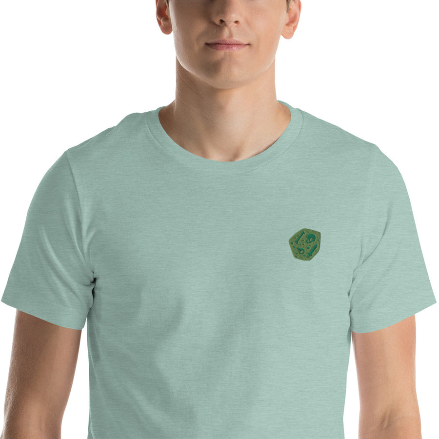 Gelatinous Cube Embroidered Unisex Shirt - Geeky merchandise for people who play D&D - Merch to wear and cute accessories and stationery Paola's Pixels