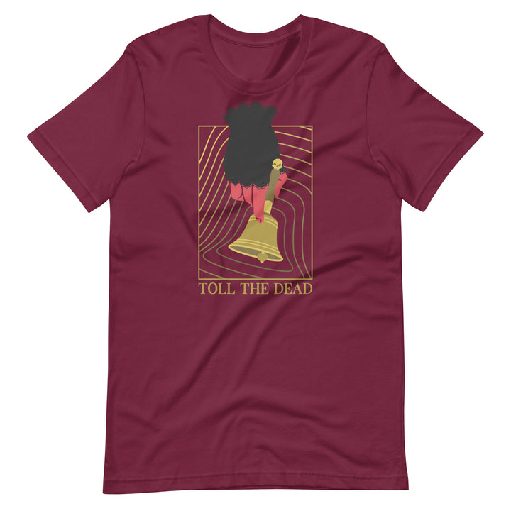 Toll The Dead Shirt - Geeky merchandise for people who play D&D - Merch to wear and cute accessories and stationery Paola's Pixels