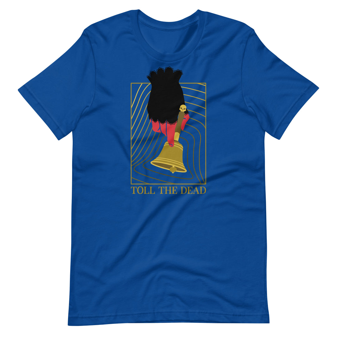 Toll The Dead Shirt - Geeky merchandise for people who play D&D - Merch to wear and cute accessories and stationery Paola's Pixels