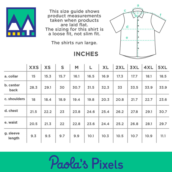 Dragons Unisex Button Up - Geeky merchandise for people who play D&D - Merch to wear and cute accessories and stationery Paola's Pixels