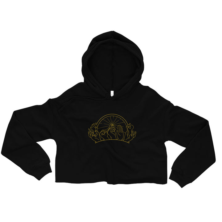 Hands of Fate Cropped Hoodie - Geeky merchandise for people who play D&D - Merch to wear and cute accessories and stationery Paola's Pixels