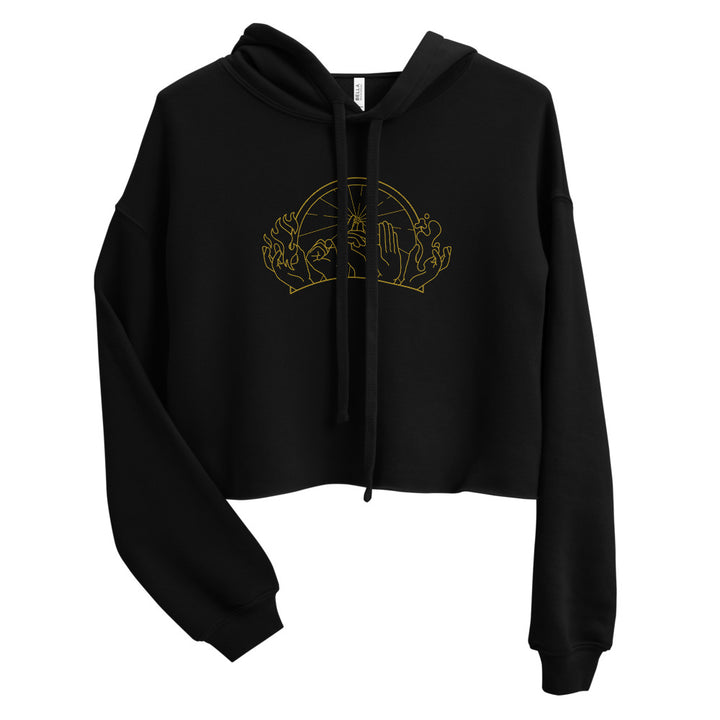 Hands of Fate Cropped Hoodie - Geeky merchandise for people who play D&D - Merch to wear and cute accessories and stationery Paola's Pixels