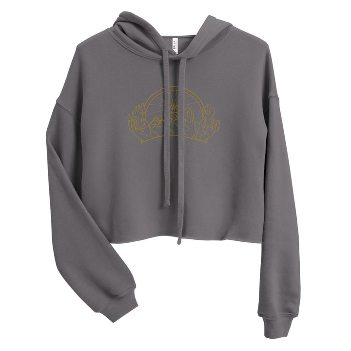 Hands of Fate Cropped Hoodie - Geeky merchandise for people who play D&D - Merch to wear and cute accessories and stationery Paola's Pixels