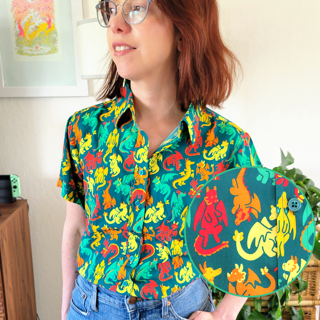 Dragons Women's Button Up