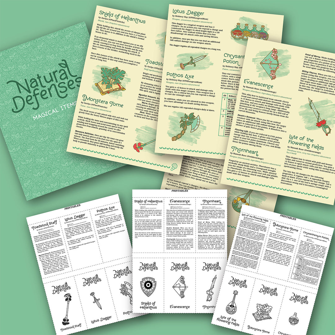 Natural Defenses Magical Items PDF