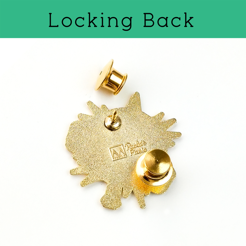 Rogue Sneak Attack Spinner Enamel Pin - Geeky merchandise for people who play D&D - Merch to wear and cute accessories and stationery Paola&