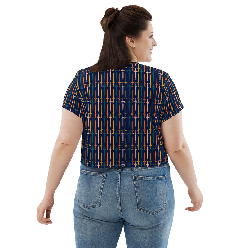 Fighter Swords Crop Top