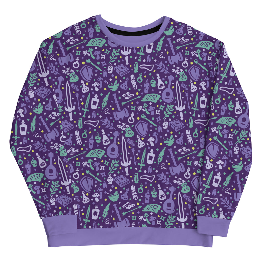 Purple Dungeon Academia Sweatshirt