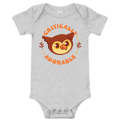 Critically Adorable Owlbear Baby One Piece - Geeky merchandise for people who play D&D - Merch to wear and cute accessories and stationery Paola's Pixels