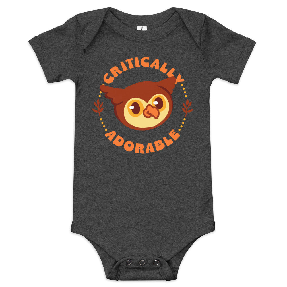 Critically Adorable Owlbear Baby One Piece - Geeky merchandise for people who play D&D - Merch to wear and cute accessories and stationery Paola's Pixels