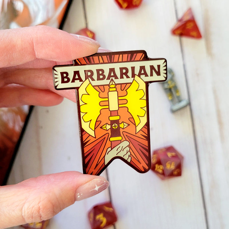 Barbarian Banner Enamel Pin