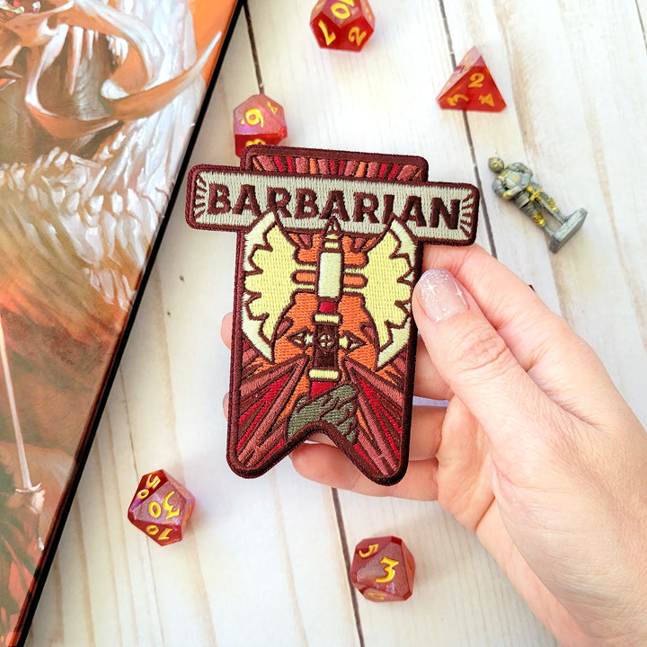 Seconds Sale! Barbarian Banner Patch