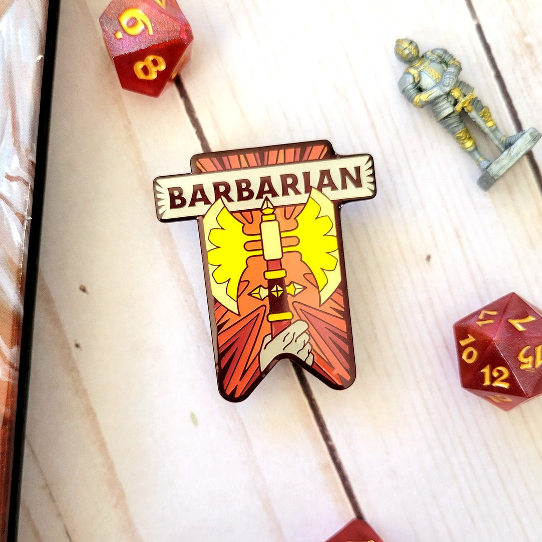 Seconds Sale! Barbarian Banner Enamel Pin