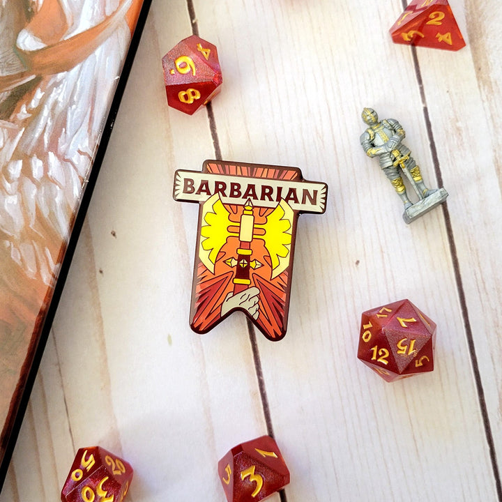 Seconds Sale! Barbarian Banner Enamel Pin