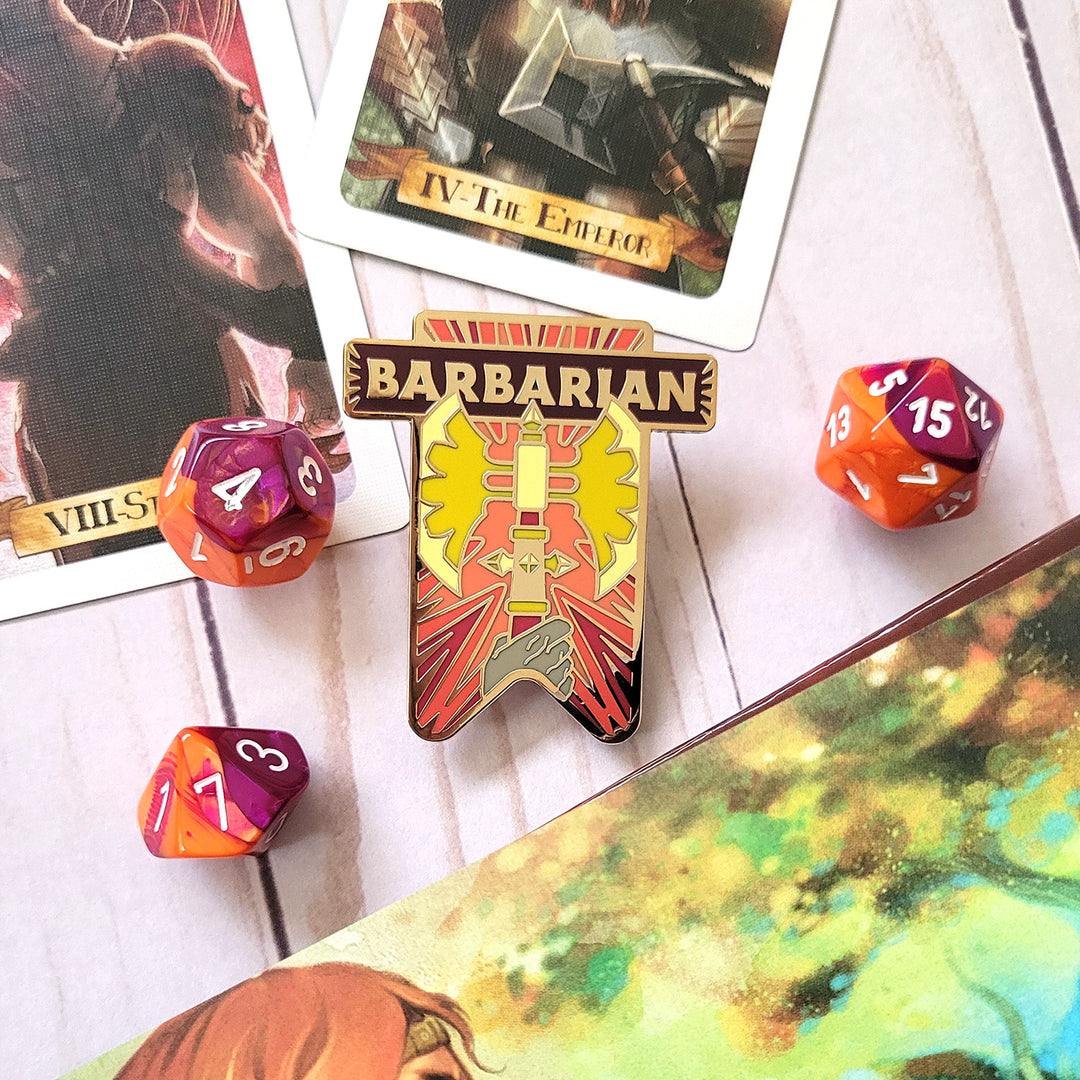 Barbarian Banner Enamel Pin