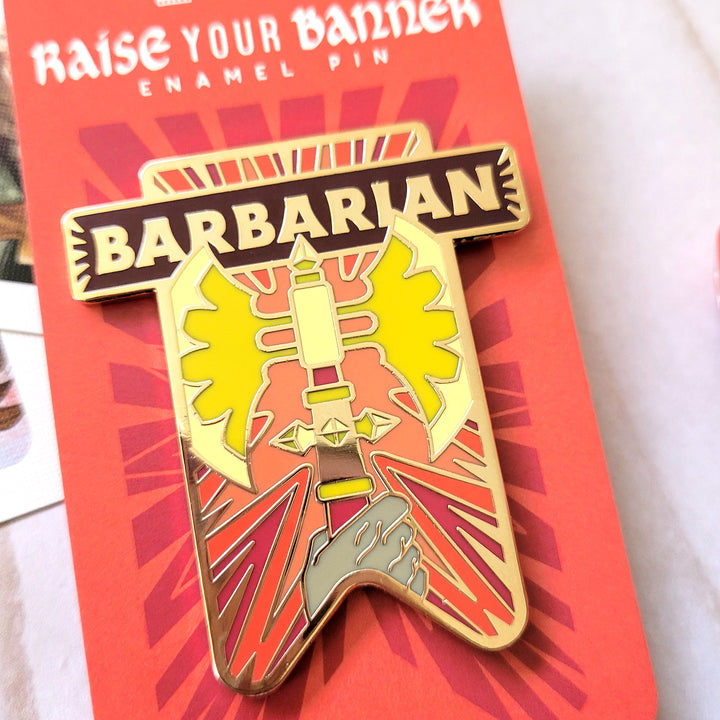 Barbarian Banner Enamel Pin