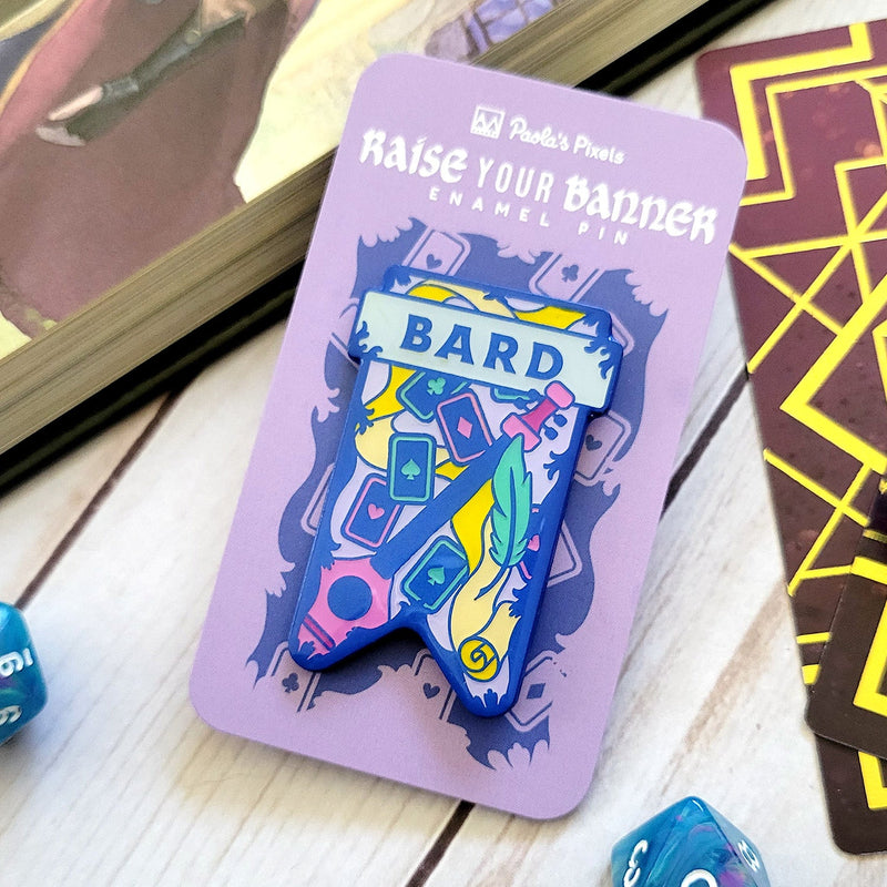 Seconds Sale! Bard Banner Enamel Pin