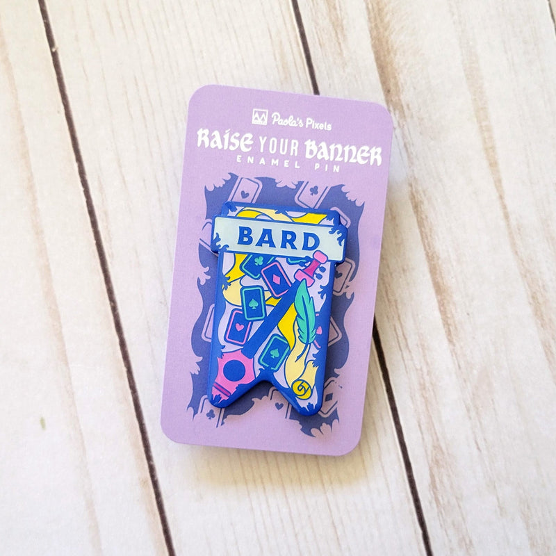 Seconds Sale! Bard Banner Enamel Pin