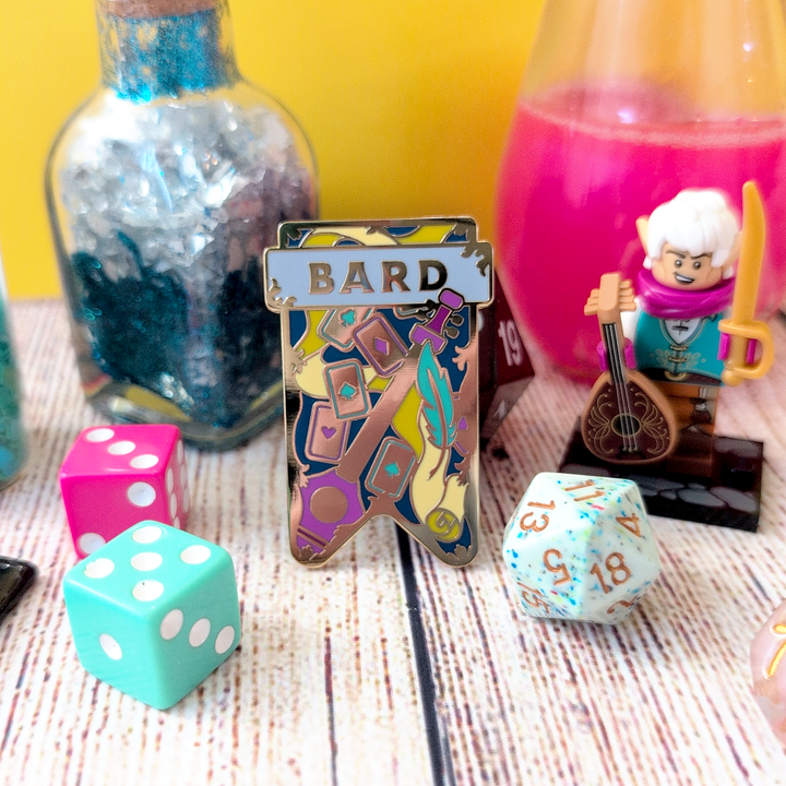 Seconds Sale! Bard Banner Enamel Pin