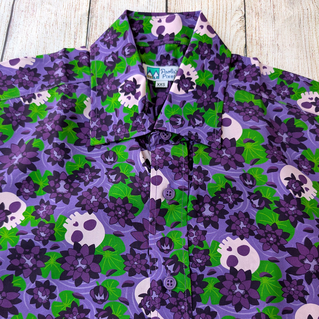 Black Lotus Unisex Button Up