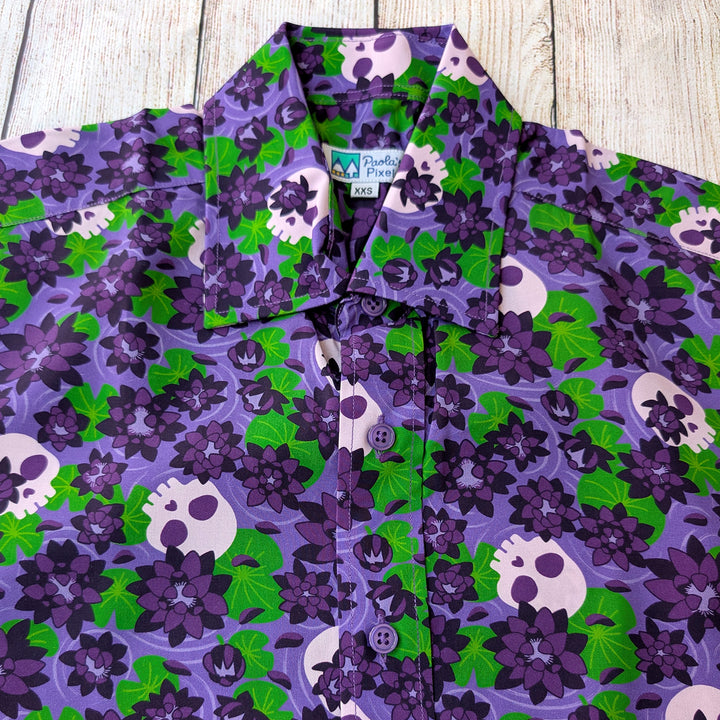 Black Lotus Unisex Button Up