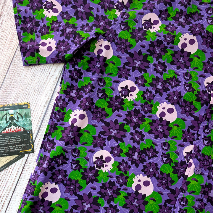 Black Lotus Unisex Button Up