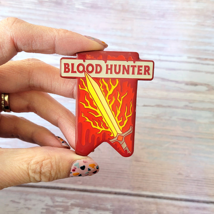 Seconds Sale! Blood Hunter Banner Enamel Pin