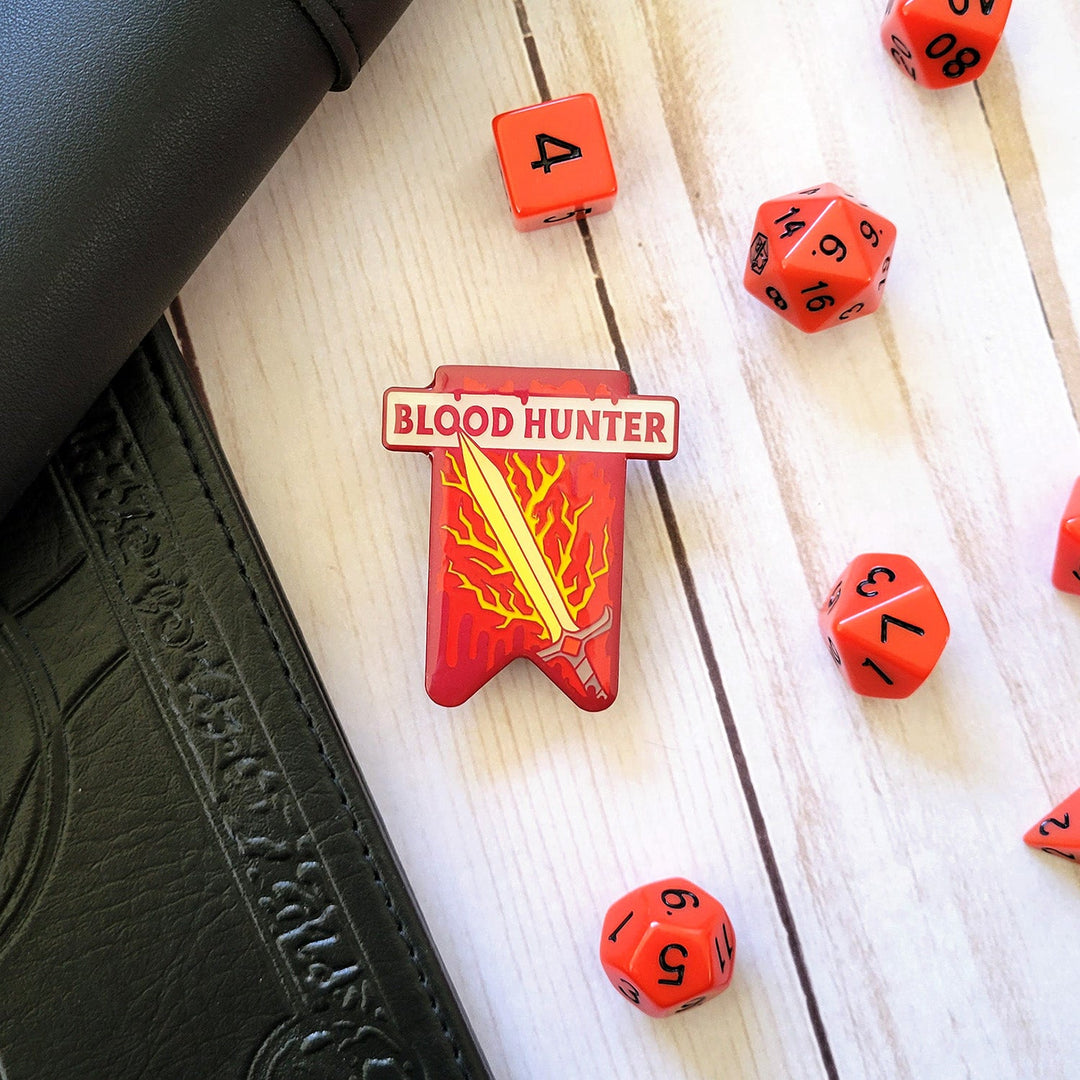 Seconds Sale! Blood Hunter Banner Enamel Pin