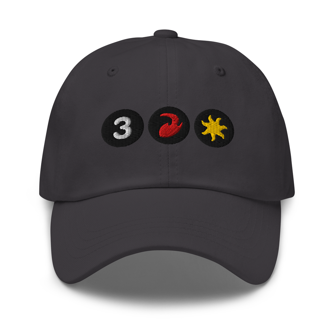 Red White Embroidered Hat