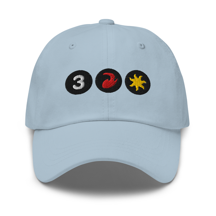 Red White Embroidered Hat