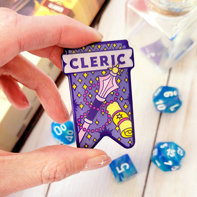 Seconds Sale! Cleric Banner Enamel Pin